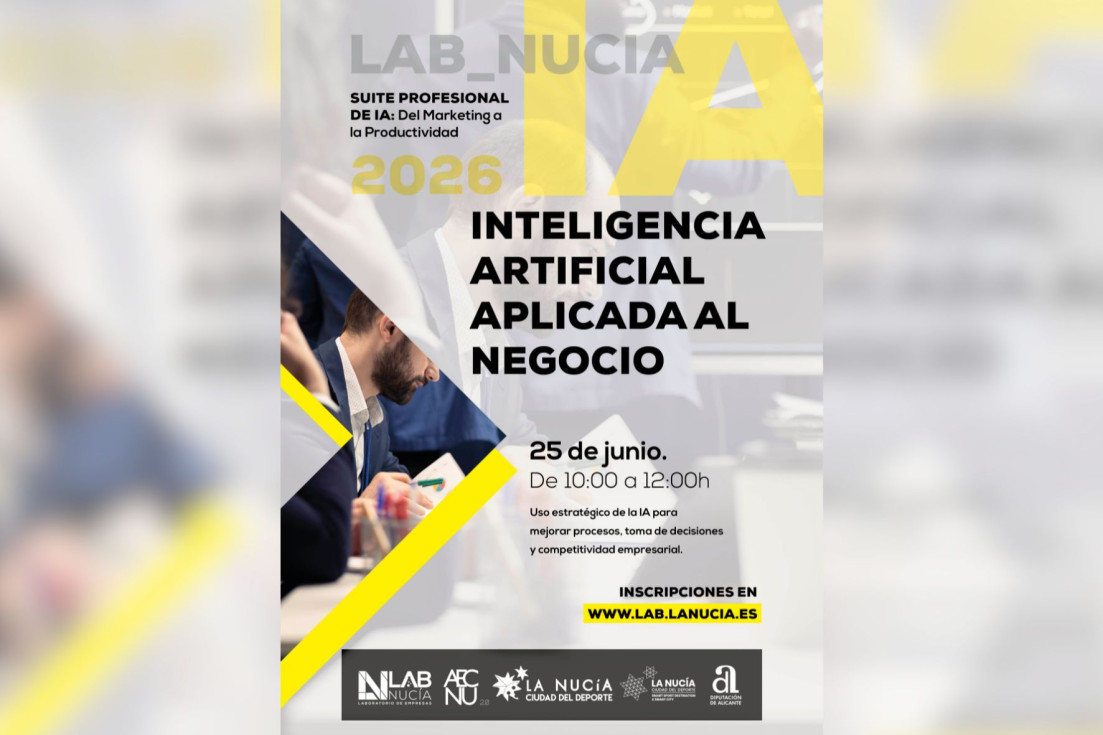 Lab_Nucia impulsa un ciclo formativo gratuito para acercar la inteligencia artificial a empresas y profesionales