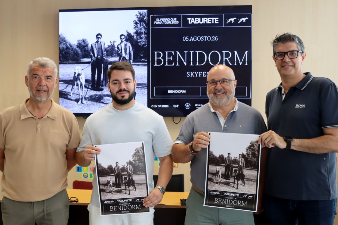 presentación taburete benidorm skyfest