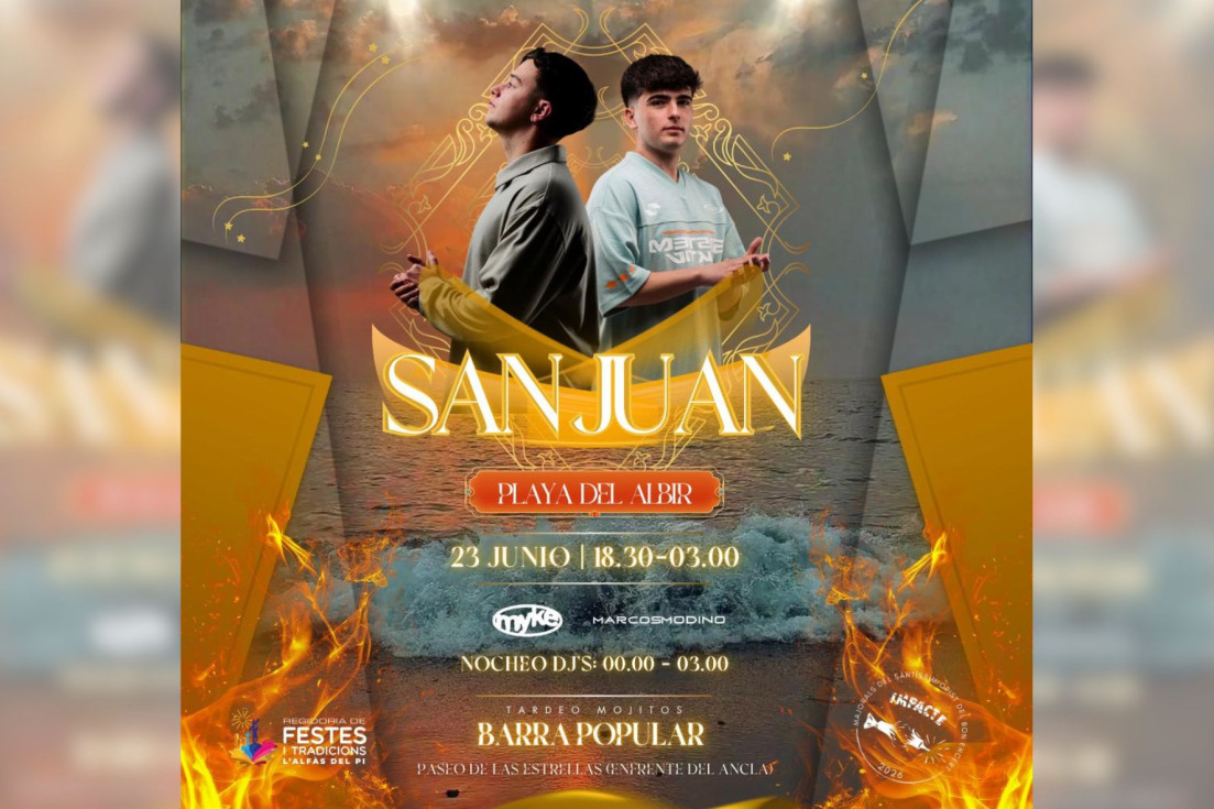 cartel nit sant joan majorals l'alfàs