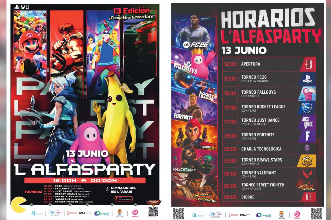 L’Alfàs Party calienta motores con 12 horas de videojuegos, tecnología y cultura gamer