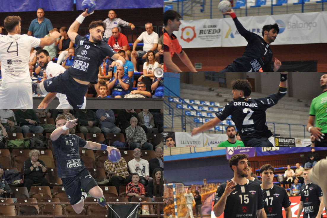 Juan Carlos Sempere Pablo Vainstein Uros Ostojic Marc López Carlos Fernández Balonmano Benidorm