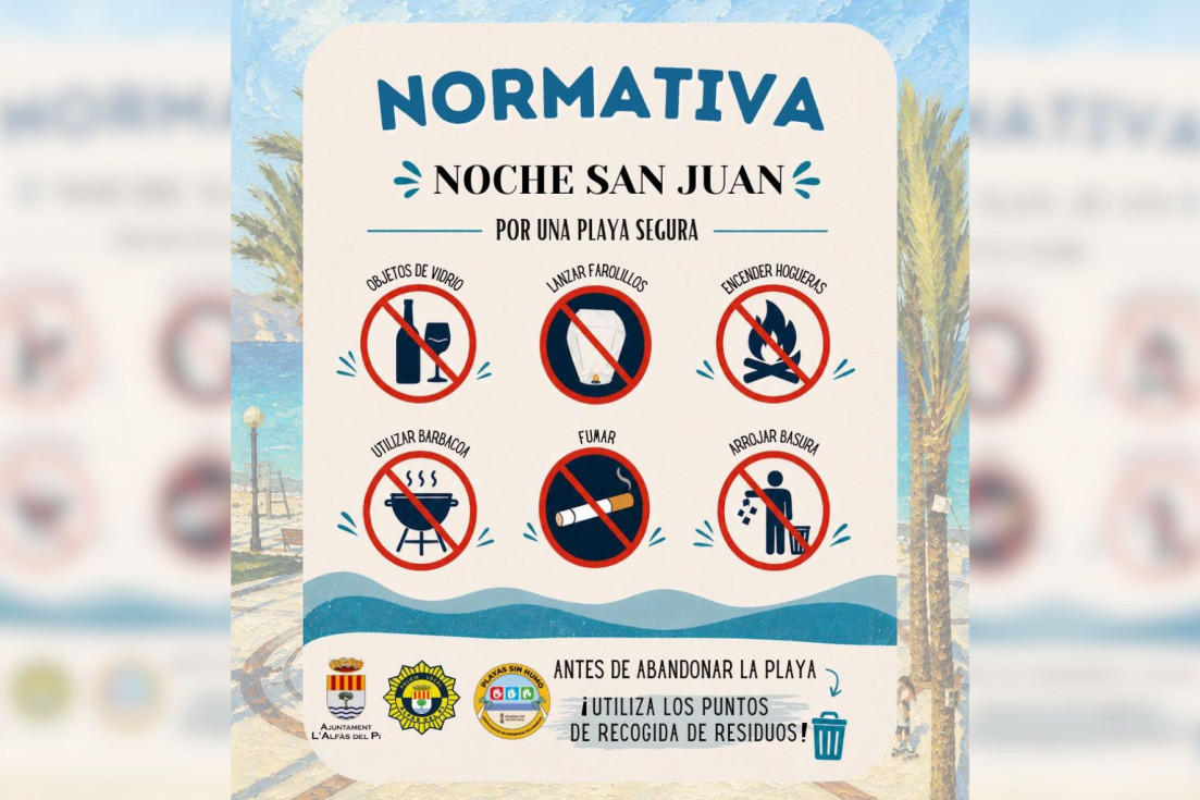 cartel normativa nit sant joan l'alfàs