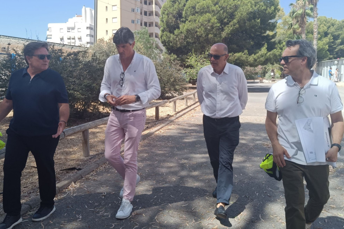 Inicio obras rotonda IES Marcos Zaragoza villajoyosa marcos zaragoza