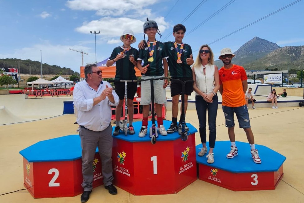 podio Campeonato Autonómico Scooter Freestyle La Nucía