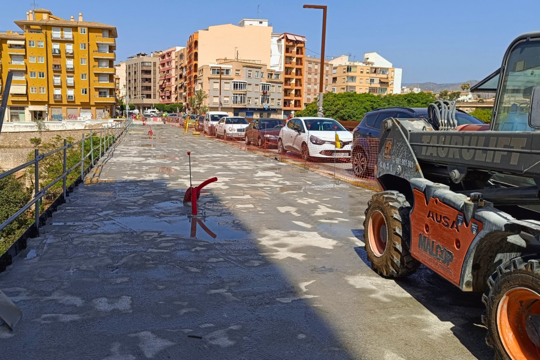Villajoyosa losa hormigón puente julio