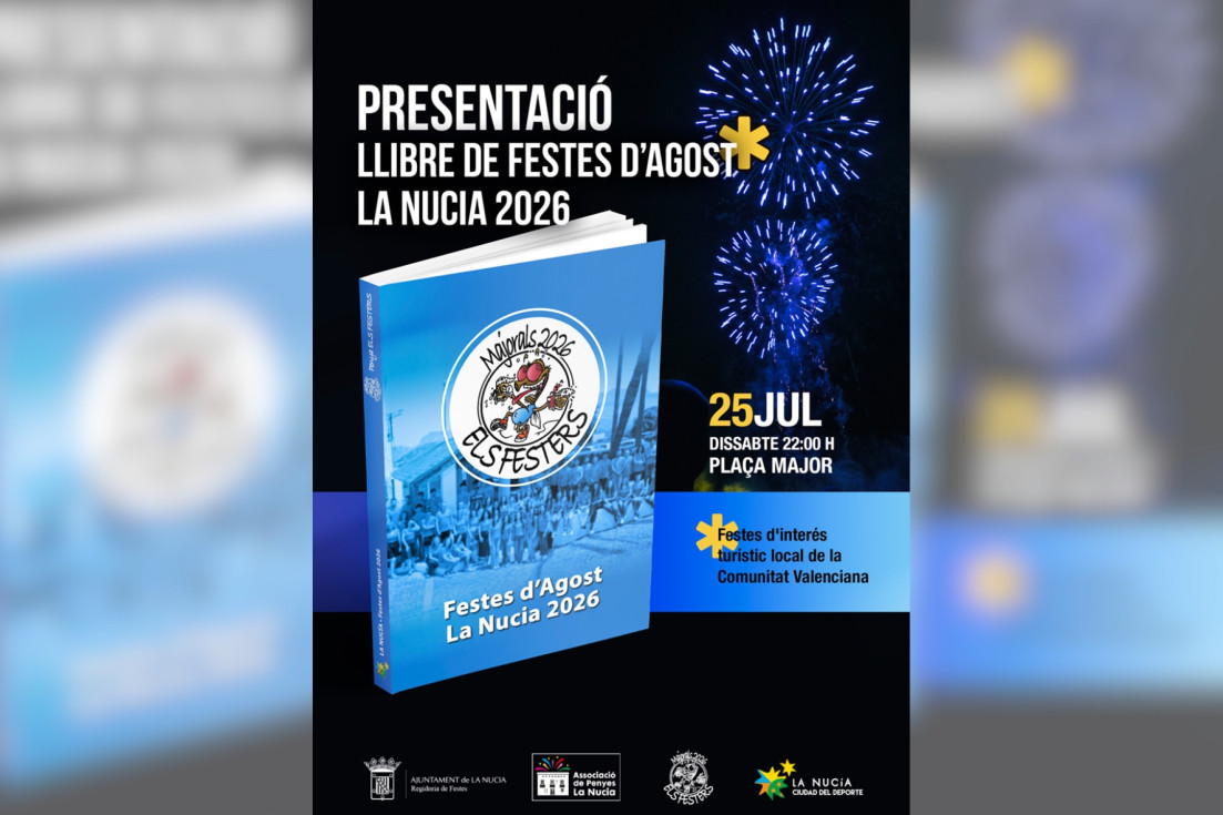 Cartel La Nucía presentació llibre festes 2026