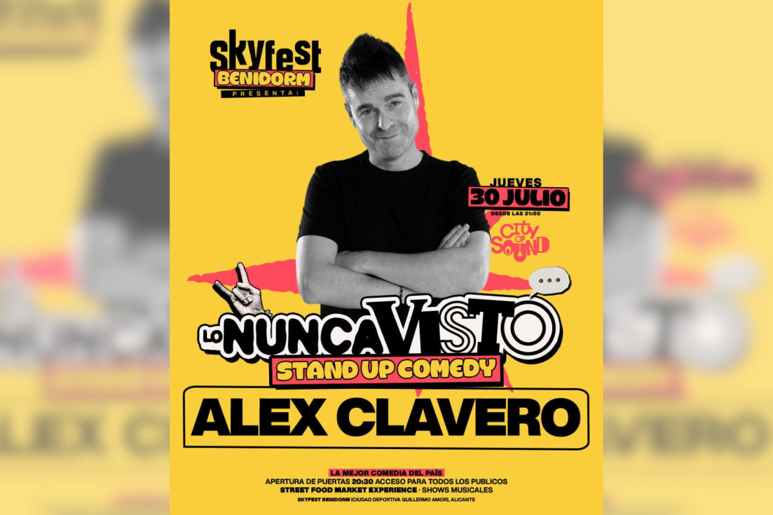 Cartel Alex Clavero SkyFest Benidorm