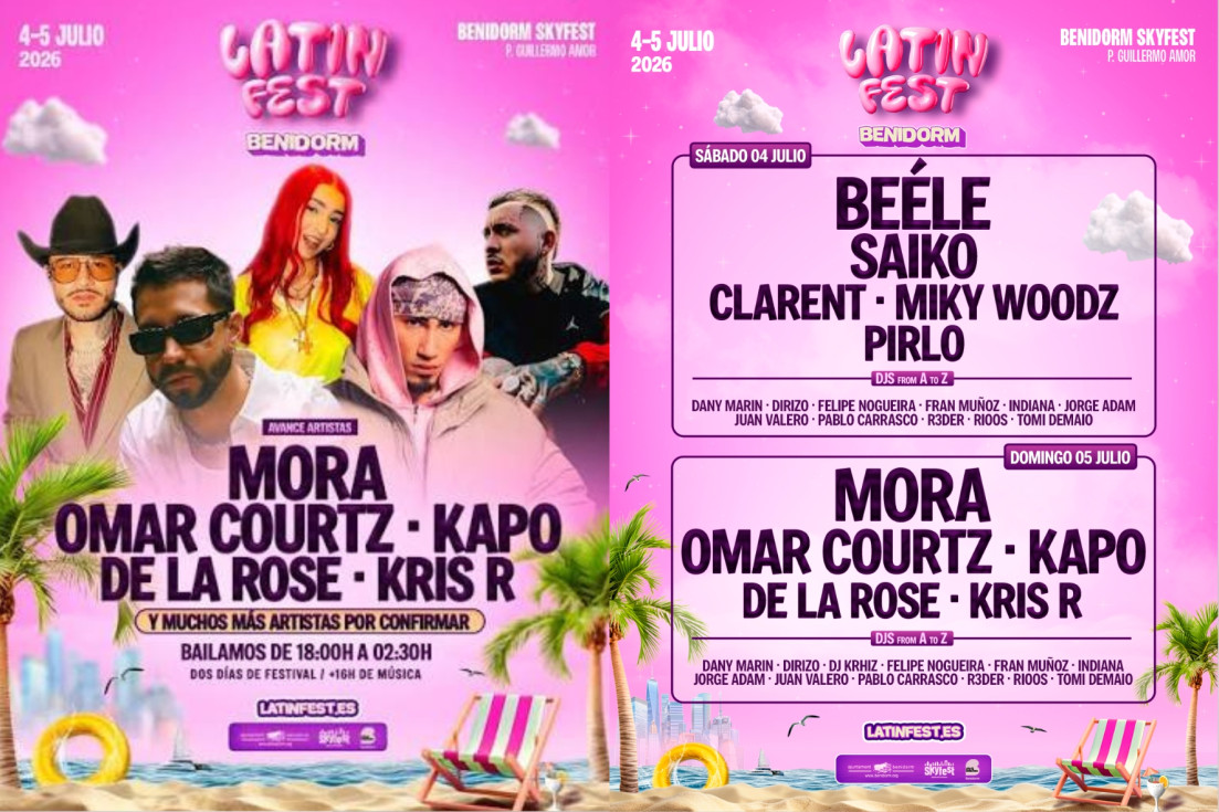 Cartel Latin Fest Benidorm