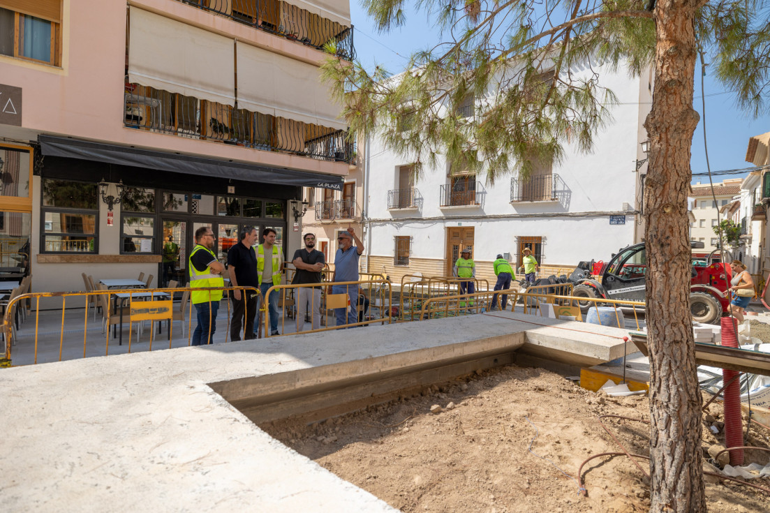obras calle Federico García Lorca Plaza Mayor l'Alfàs visita