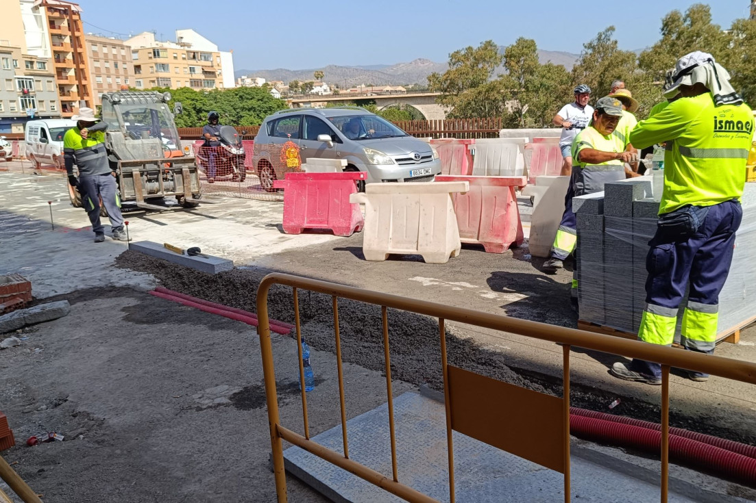 obras losa hormigón puente julio villajoyosa