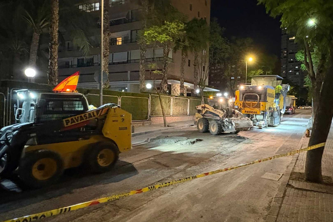 benidorm asfaltado calles