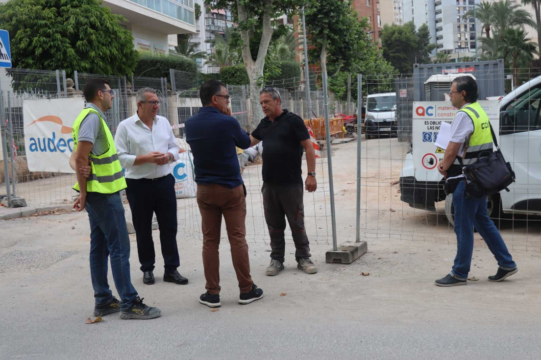 visita obras avenida Montecarlo Benidorm