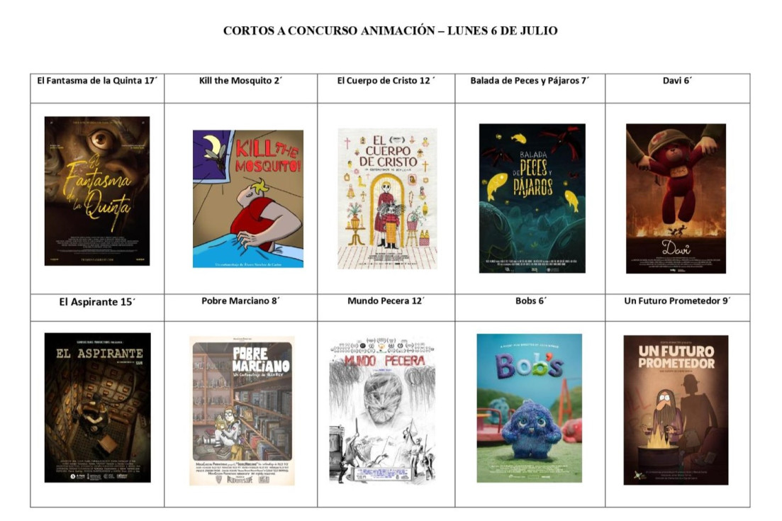 cortometrajes concurso sección Animación Casa de Cultura 38 Festival Cine l'Alfàs del Pi
