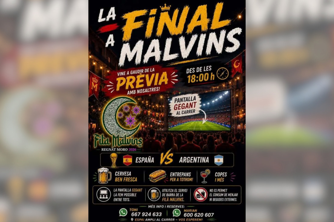 Cartel Filà Malvins Altea final mundial