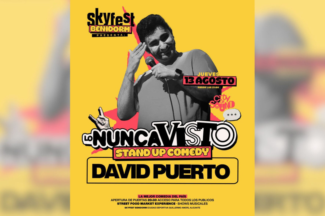 Cartel David Puerto Lo Nunca Visto SkyFest Benidorm