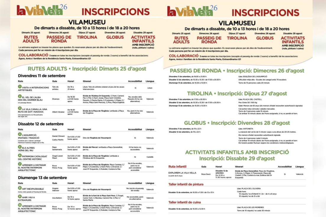 apertura inscripciones vila vella villajoyosa