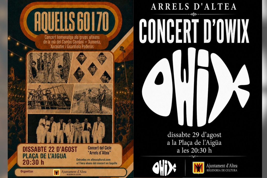 ‘Arrels d’Altea’ vuelve este agosto con dos conciertos que reivindican la música hecha en Altea