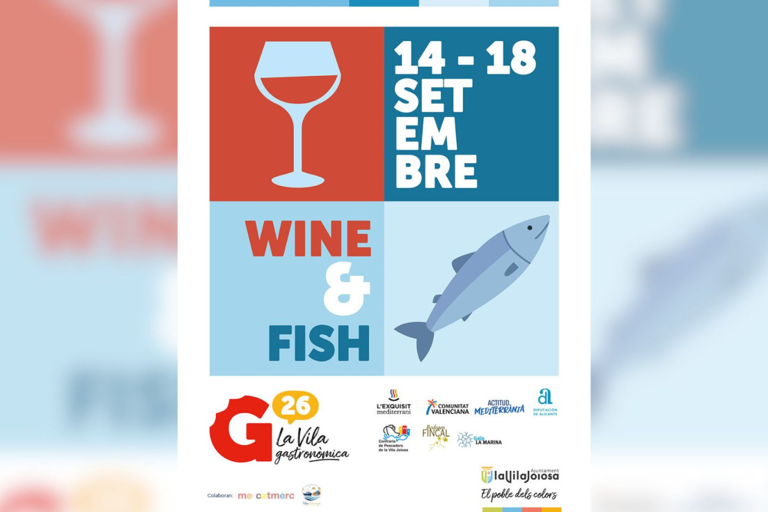 Cartel Wine & Fish La Vila Gastronómica 2026 villajoyosa