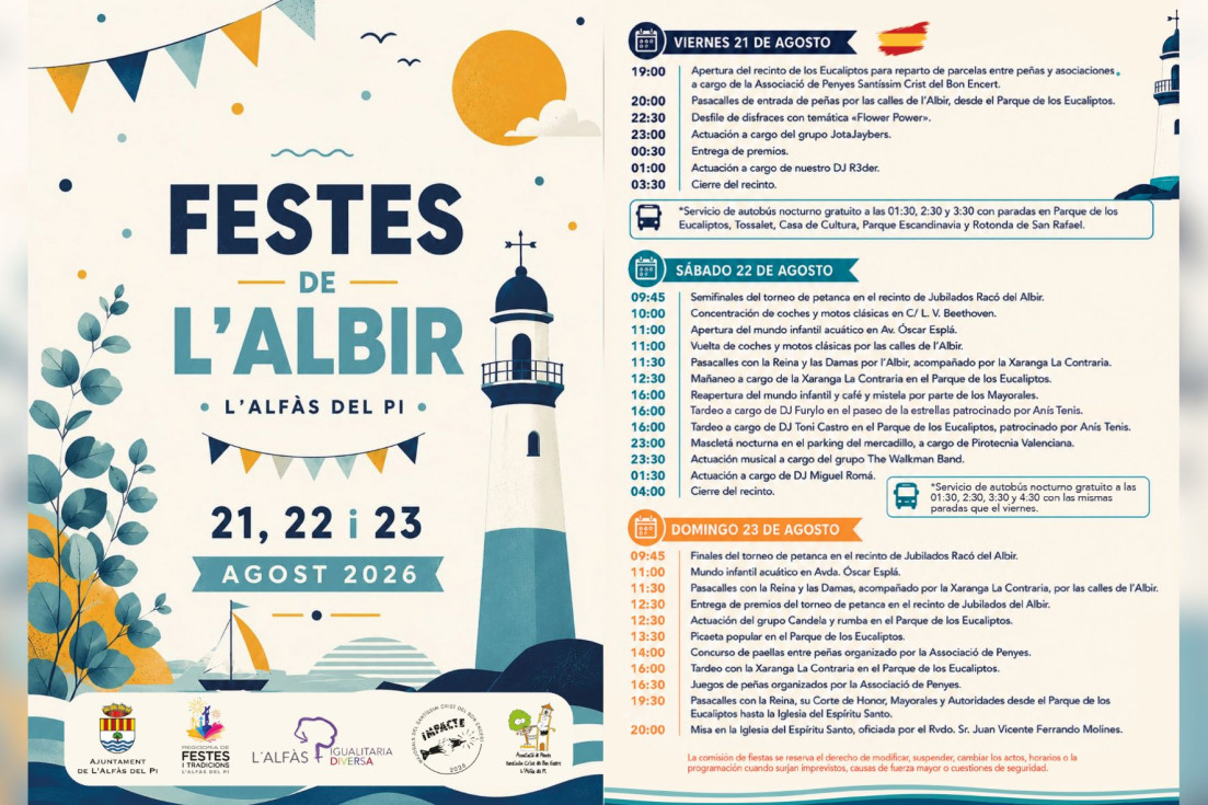 Programa Fiestas l'Albir 2026