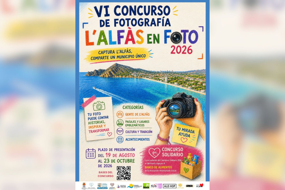 Cartel Sexta edición Concurso Fotografía L’Alfàs en Foto
