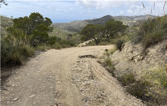 pista forestal Aigüeta Villajoyosa