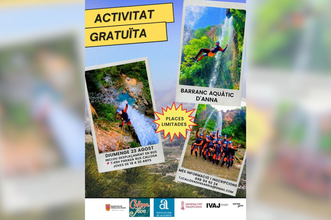 Callosa d’en Sarrià Día Internacional Juventud barranquismo