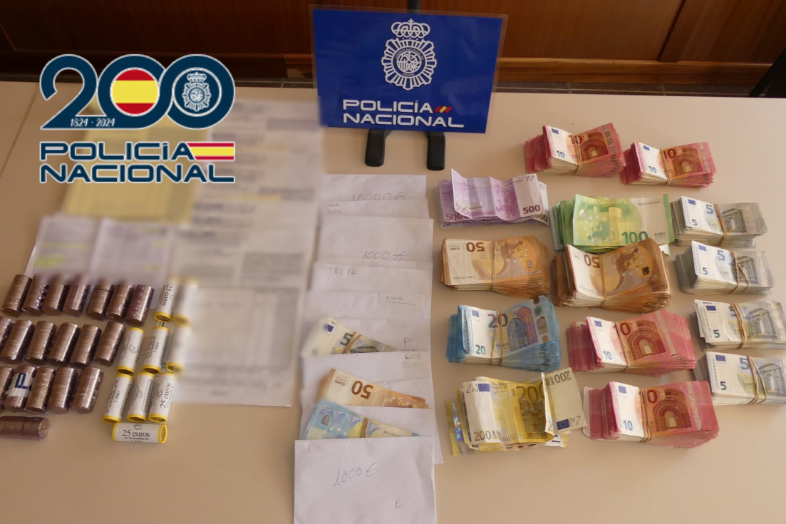 dinero intervenido Policía Nacional venta fraudulenta palets Benidorm