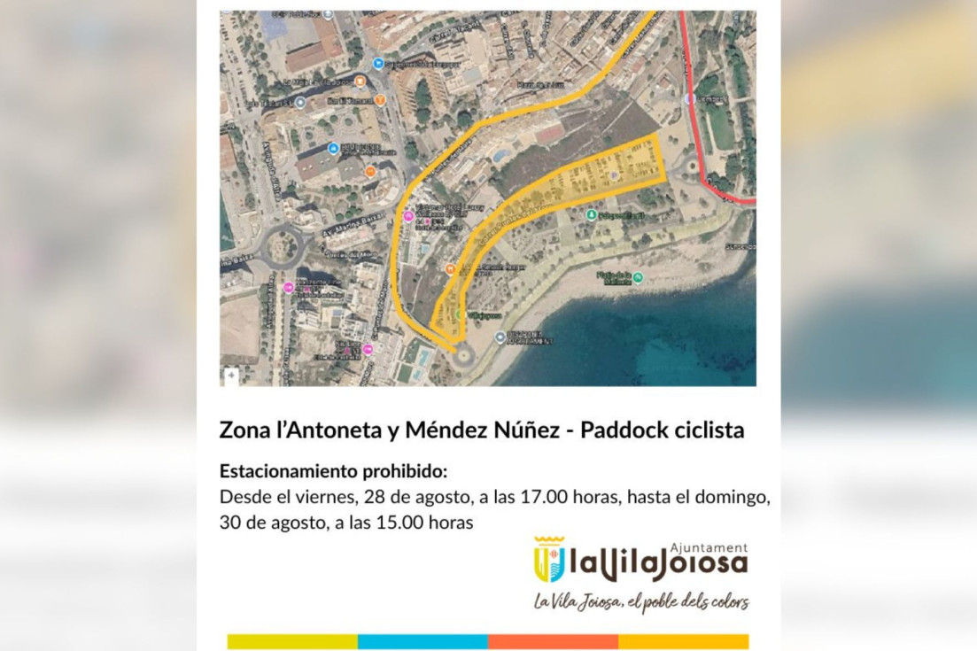 Zona Antoneta La Vuelta 2026 Villajoyosa