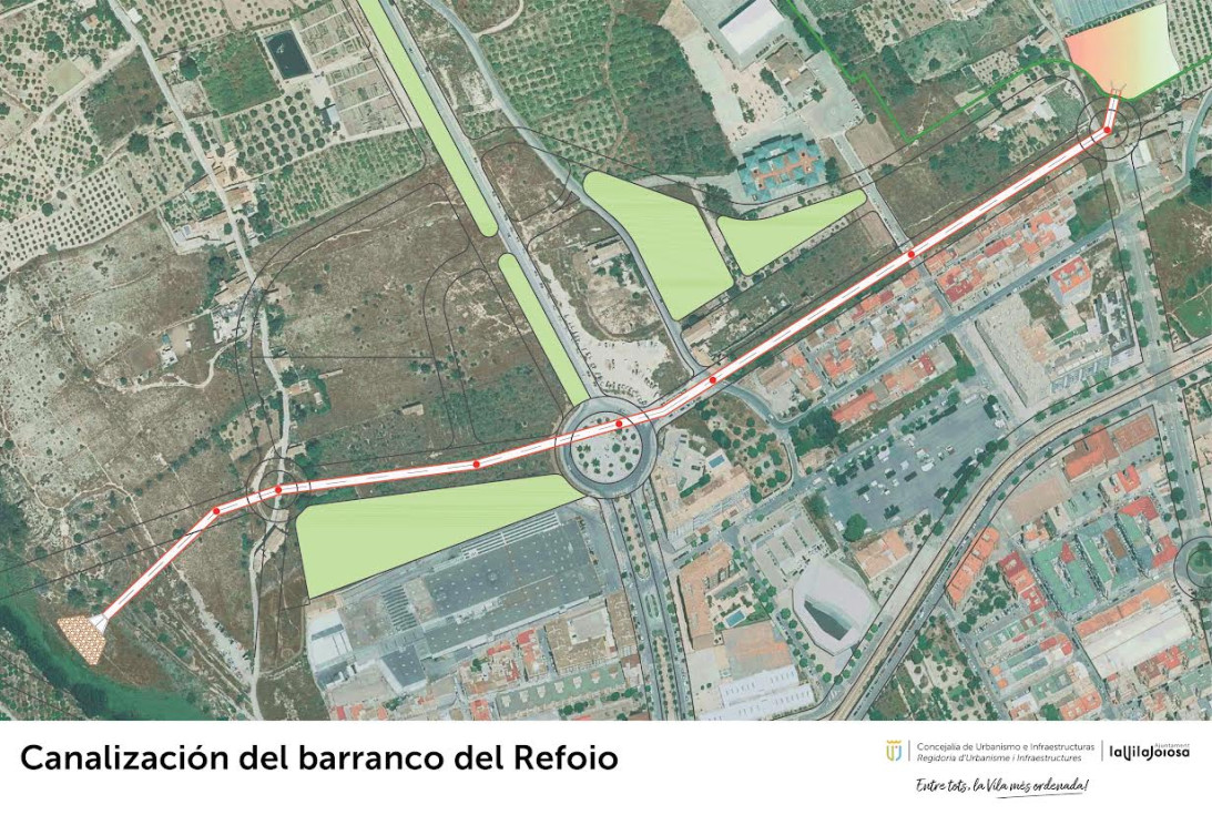 Villajoyosa licita por 4,6 millones el colector del Refoio para reducir el riesgo de inundaciones