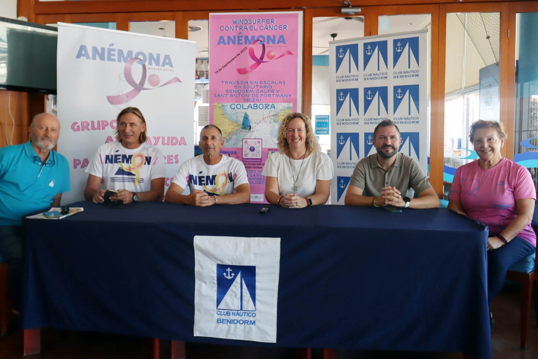 Presentación Reto Windsurfer contra el cáncer Benidorm Ibiza