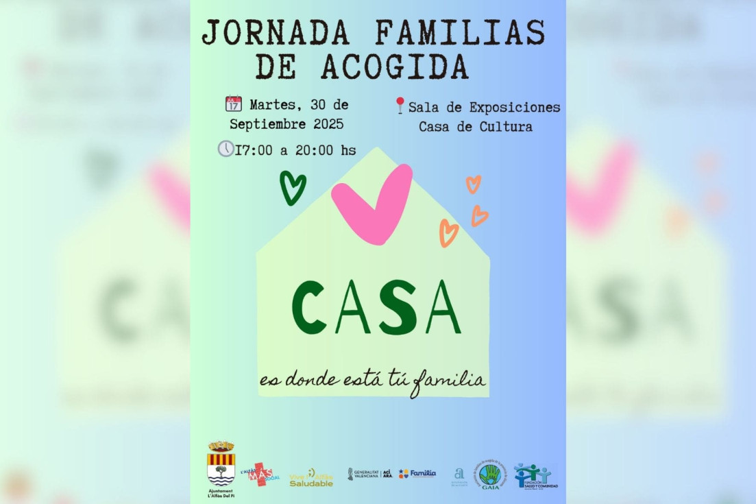 cartel jornada acogimiento l'Alfàs