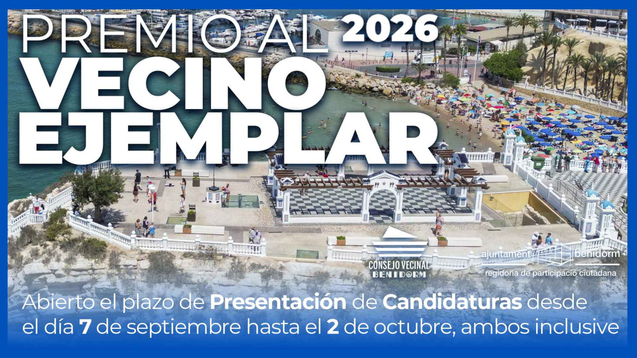 vecino ejemplar benidorm 2026 apertura plazo