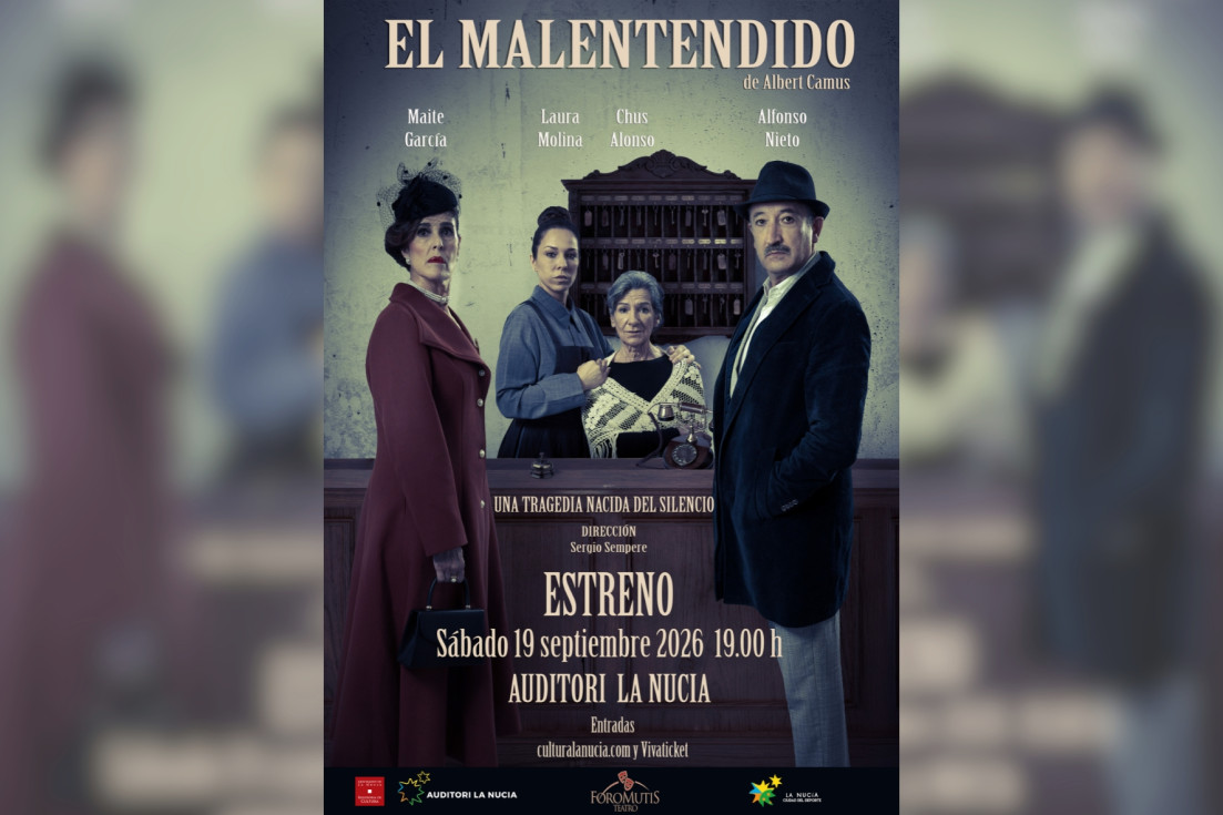 L’Auditori de La Nucia estrenará el nuevo montaje de ‘El Malentendido’ dirigido por Sergio Sempere