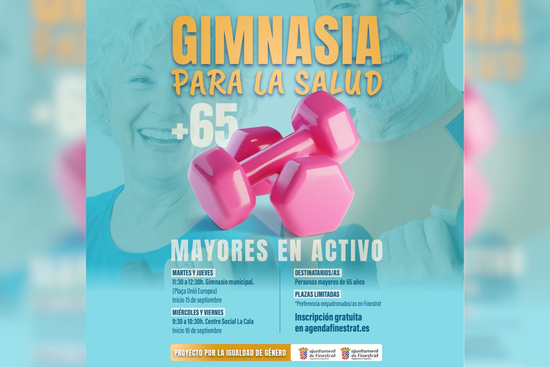 Finestrat recupera la gimnasia para mayores con clases gratuitas en el casco histórico y La Cala