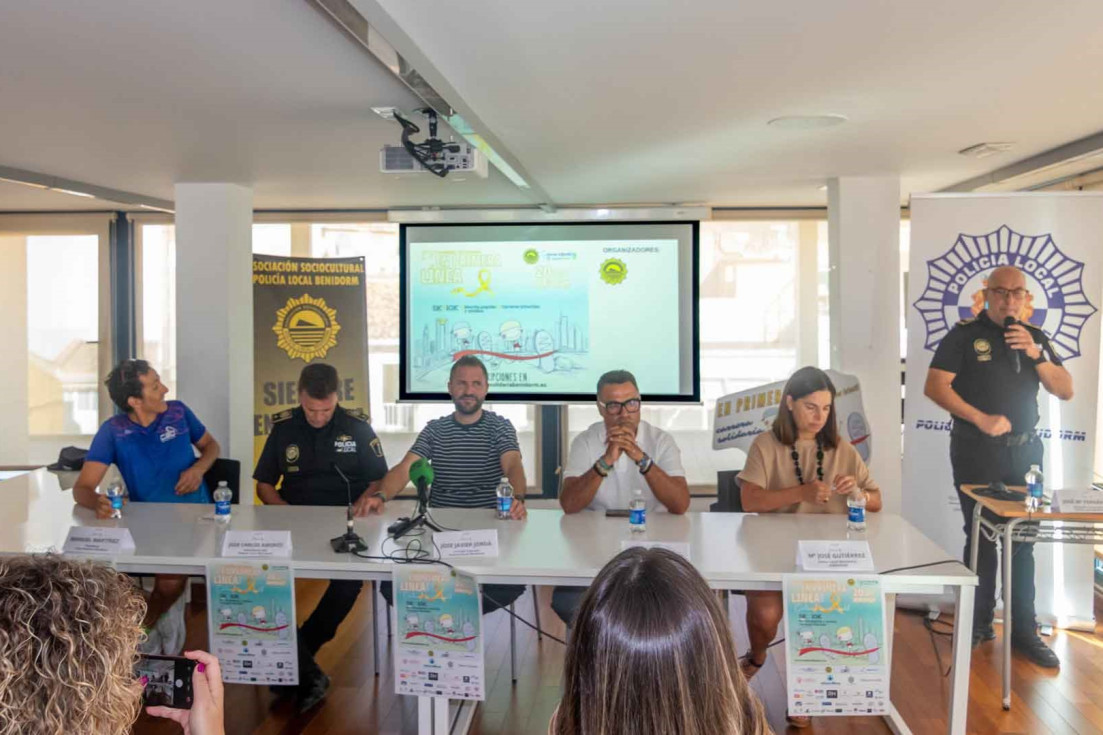 presentación En primera línea Benidorm Aspanion IV carrera solidaria