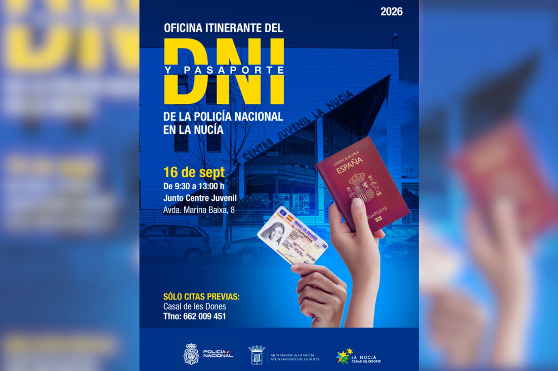 Cartel DNI septiembre 2026 La Nucía