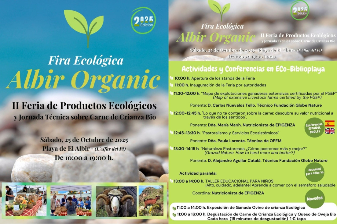 cartel fira ecológica albir organic 2025