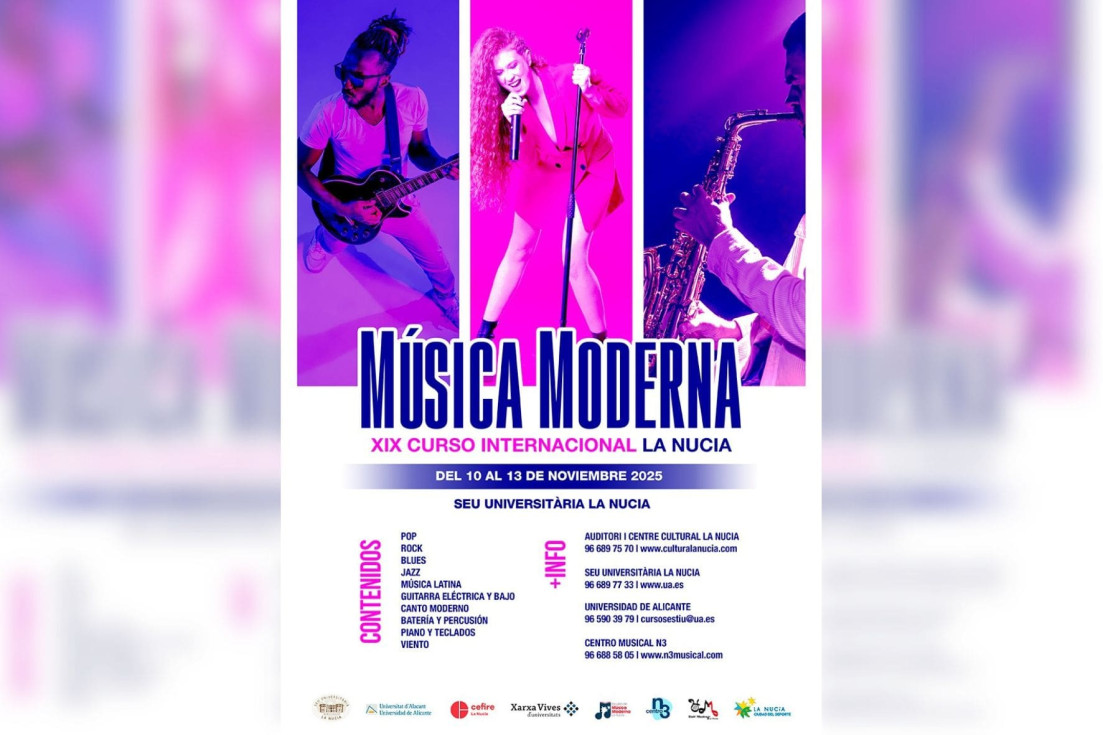 La Nucía Cartel Música Moderna XIX curso 2025