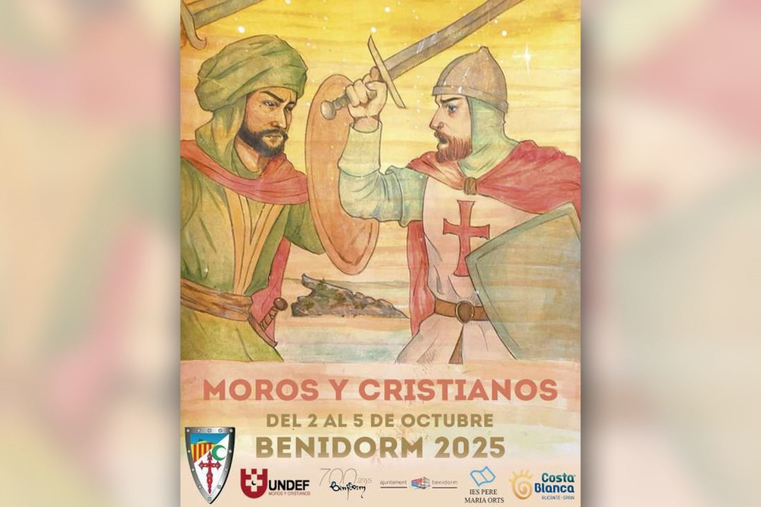 Cartel Moros y Cristianos Benidorm 2025