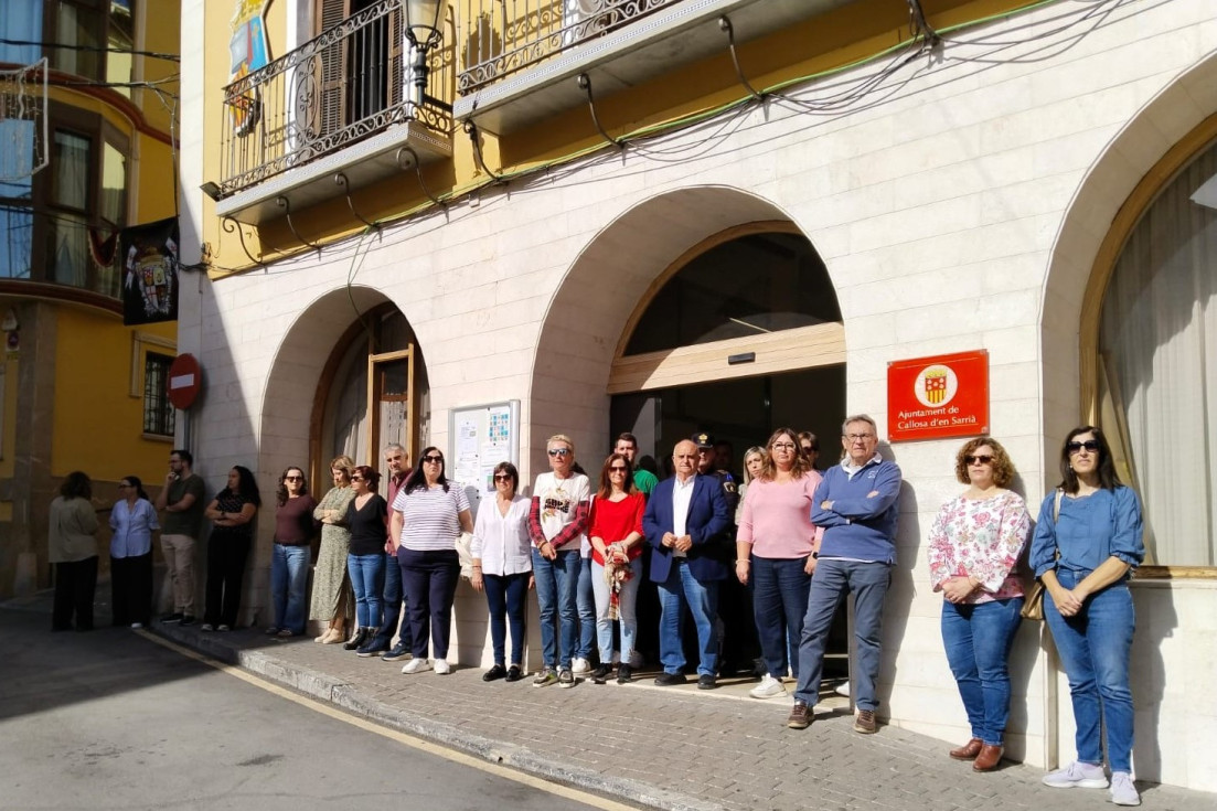 Minuto silencio víctimas DANA Callosa d'en Sarrià
