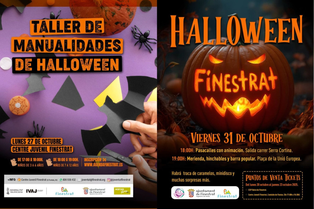 Taller Manualidades Halloween Infantil Finestrat