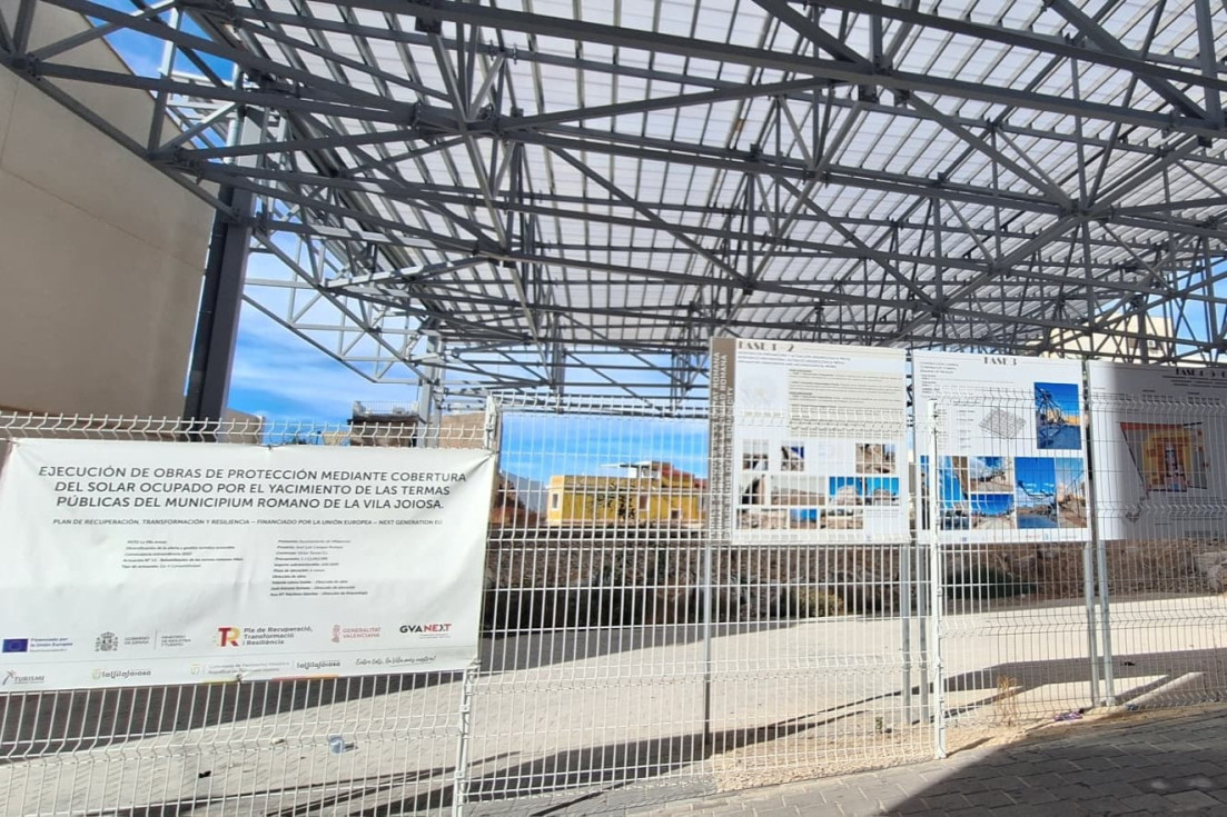 Villajoyosa permitirá visitas al público durante las obras de las nuevas fases del Plan Director de las Termas de Allon
