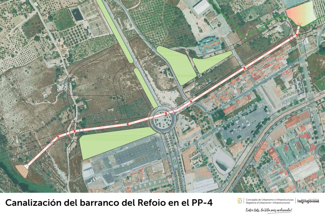 Plano Barranco Refoio PP-4 Villajoyosa