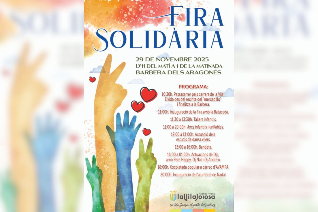 Cartel Fira Solidària Villajoyosa 2025