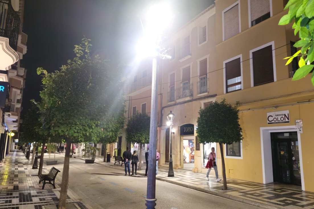 iluminación calle colón villajoyosa