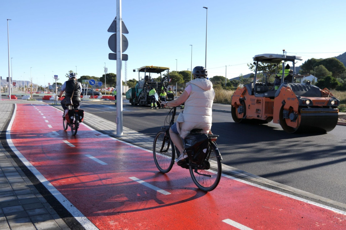 asfaltado camí vell carril bici l'alfàs