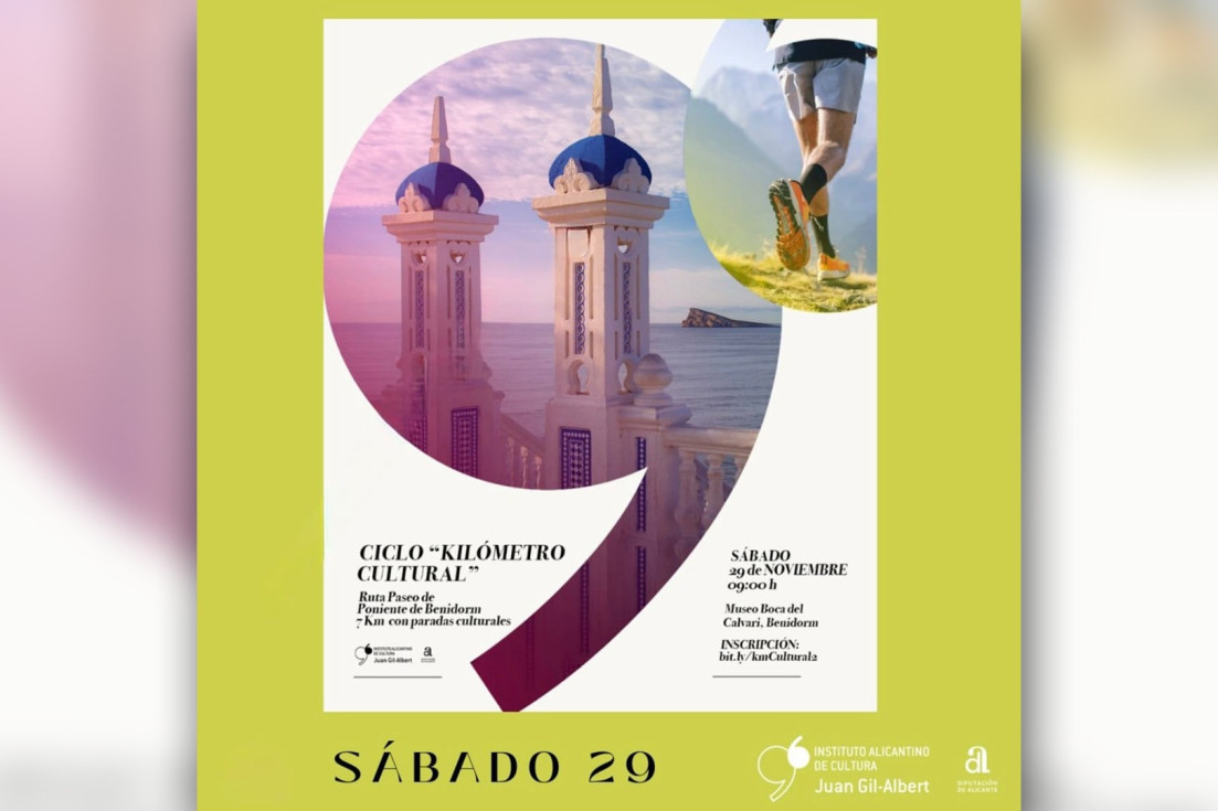 cartel benidorm kilómetro cultural