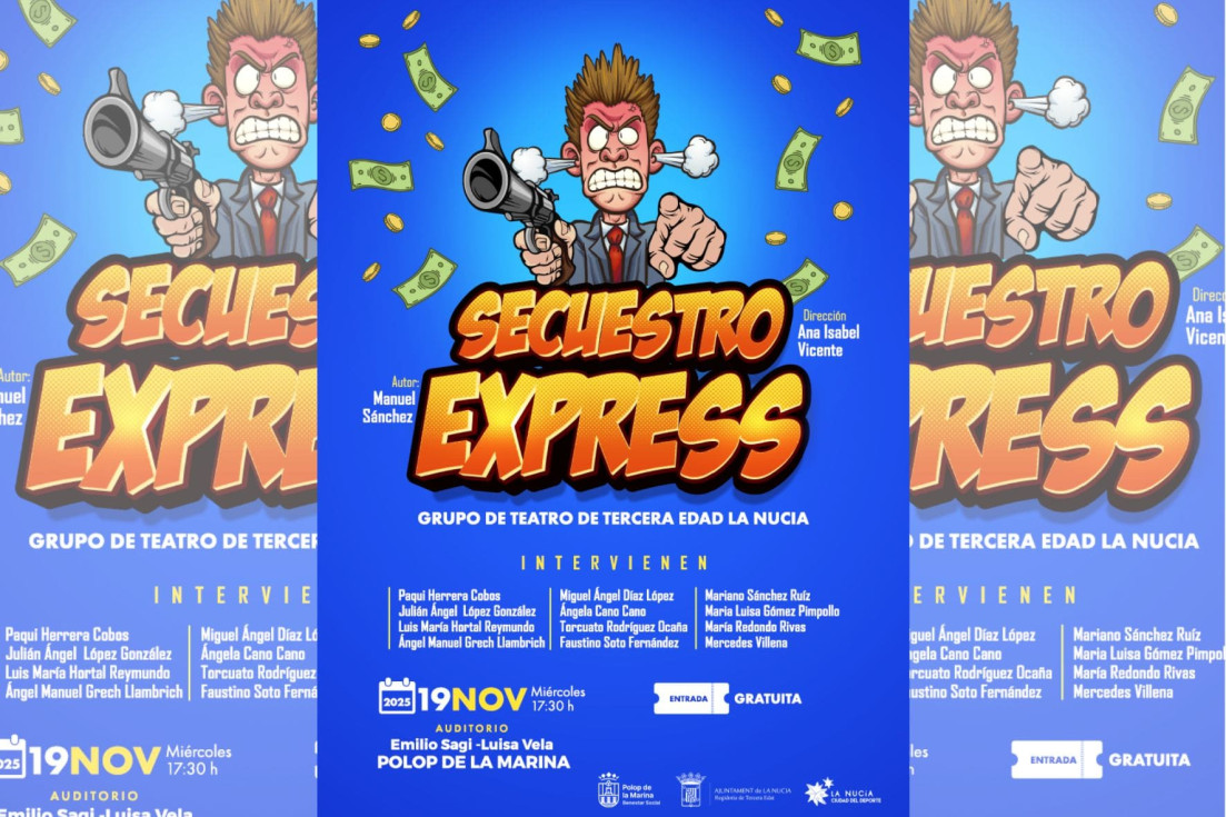 Cartel Secuestro Express Polop de la Marina