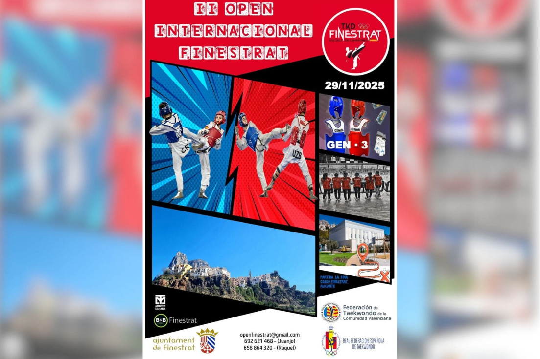 II Open Finestrat Taekwondo 2025 Cartel