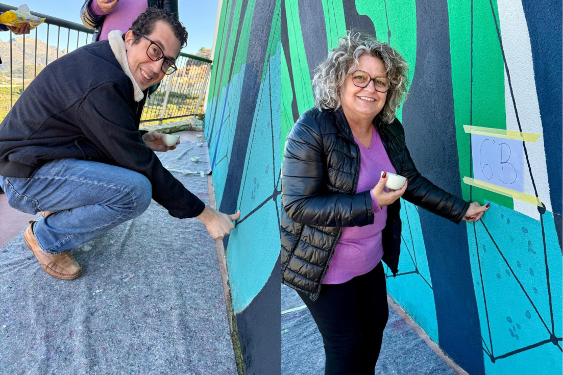 José Luis Susmozas Julia Bautista huella mural 25N